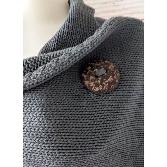 Avalin Knitwear USA Women's Multi-Way Knitwear Wrap Scarf Gray Cotton 70 * 18" - Picture 2 of 10